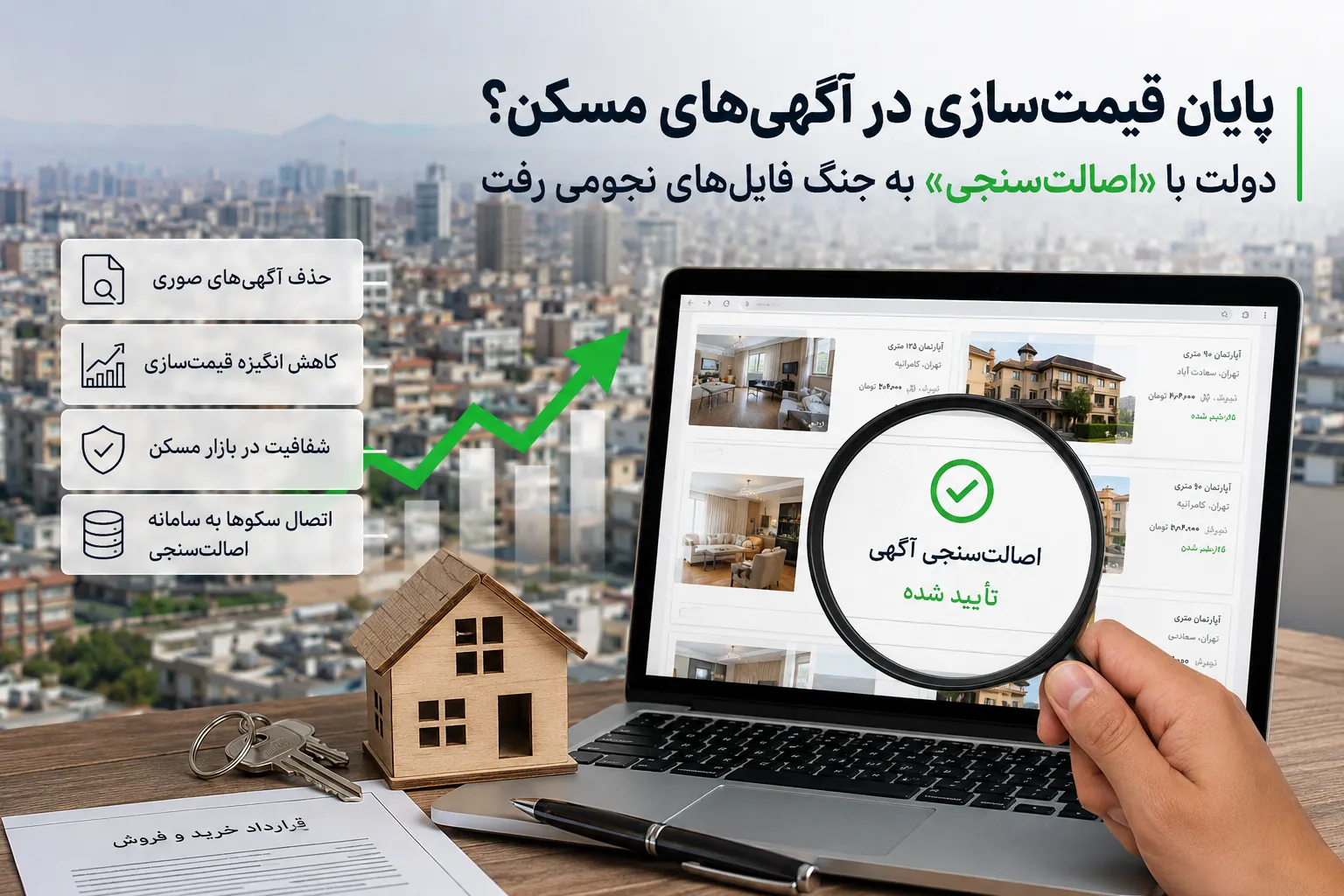 پایان قیمتسازی در آگهیهای مسکن/ دولت با «اصالتسنجی» به جنگ فایلهای نجومی رفت پایان قیمتسازی در آگهیهای مسکن/ دولت با «اصالتسنجی» به جنگ فایلهای نجومی رفت